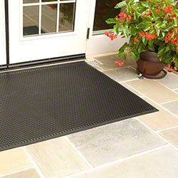 Superscrape™ Indoor/Outdoor Floor Mat. 3 X 5 ft. Black