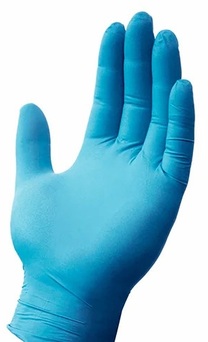 Glove Nitrile Powdered Size Medium 100/Box, 10bx/cs