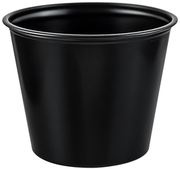 Solo® Soufflés Plastic Portion Cup, 5.5 oz HIPS, Black, 2,500/Case