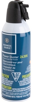 Business Source Power Duster Moisture-free, Ozone-Safe Compressed Air. 10 oz.