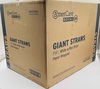 A Picture of product 189-108 Giant Paper Wrapped Straws. 7.75 in. White with Red Stripe. 7200 straws.