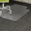 A Picture of product LLR-69158 Lorell Wide Lip Low-pile Chairmat Clear Vinyl 45"x53"