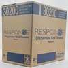 A Picture of product 875-908 Response™ Hardwound Roll Towels. 8 in X 350 ft. Natural color. 12 rolls.