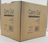 A Picture of product 251-131 Carry-Out Box.  1-Piece, Lunch Fast Top.  8-7/8" x 4-7/8" x 3-1/16".  White Color, 400/Case
