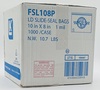 A Picture of product 321-414 Slide Seal Saddle Pack Deli Bag, Printed "Fresh to Go" One Color, 10" x 8", 1.00 Mil, 1,000/Case