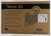 A Picture of product 528-405 Wave 3D Urinal Screens. Cotton Blossom Scent. Blue. 10 Screens/Box, 6Box/Case.