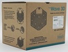 A Picture of product 528-404 Wave 3D Urinal Screens. Mango Scent. Orange.  10 Screens/Box, 6 Boxes/Case.
