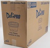 A Picture of product VND-TD40008 Tripak Soup/Deli Container Combo Pack. 8 oz. Clear. 240/case.
