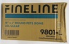A Picture of product FIS-9801L Platter Pleasers PETE 18 inch Dome Lids. Clear. 25 lids/case.