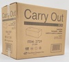 A Picture of product 251-115 Carry-Out Box.  1-Piece, Lunch Tuck Top.  8-7/8" x 4-7/8" x 3-1/16".  White Color, 250/Case