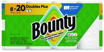 Bounty® Select-a-Size 2-Ply Kitchen Roll Paper Towels. 5.9 X 11 in. White. 103 sheets/roll, 8 rolls/pack.