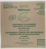 A Picture of product 217-134 Dart® Foam Hinged Lid Containers,  1-Comp, 9 x 9 2/5 x 3, White, 100/Bag, 2 Bag/Carton