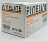 A Picture of product 192-400 Napkin Rolls with Fork, Knife, and Spoon. White and black. 100 count.