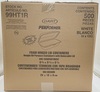 A Picture of product 217-212 Dart® Foam Hinged Lid Containers,  9-4/5" x 5-3/10" x 3-3/10", White, 125/Bag, 500/Case