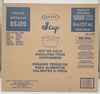 A Picture of product 107-412 Round Foam Food Containers.  8 oz Squat.  White Color.  50 Cups/Sleeve.