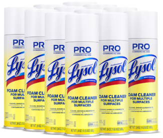 Lysol Disinfectant Foam Cleaner. 24 oz Aerosol can.