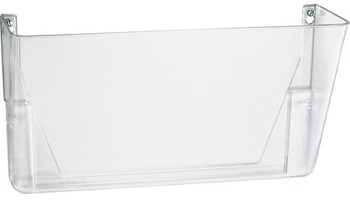 Officemate Letter Size Mountable Wall File. 13 X 4-1/8 X 7 in. Clear.