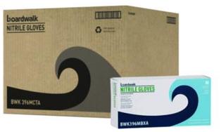Boardwalk® 396 Series Disposable General-Purpose Powder-Free Nitrile Gloves. Size Medium. 4.4 mil. 9.5 in. Black. 100/box, 10 boxes/case.