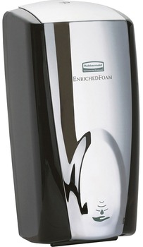 Rubbermaid® Commercial TC® AutoFoam Touch-Free Dispenser,  1100mL, Black/Chrome