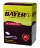 A Picture of product PFY-64268 Bayer® Genuine Buffered Aspirin (NSAID) Tablets. 2 tablets/packet, 30 packets/box.