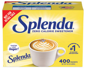 Splenda Single-Serve Sweetener Packets. 400 packets/box.