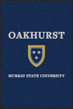 Waterhog Impressions HD Vertical Entrance/Scraper/Wiper/Indoor/Outdoor Mat with Custom "Murray State Oakhurst" Design. 4 X 6 ft.