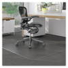 A Picture of product LLR-69160 Lorell Rectangular Vinyl Low-Pile Carpeted Floor Chair Mat. 60 X 46 in. Clear.