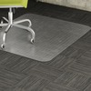 A Picture of product LLR-69160 Lorell Rectangular Vinyl Low-Pile Carpeted Floor Chair Mat. 60 X 46 in. Clear.