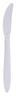 A Picture of product EMP-E175003 Empress Dense Pack Medium Weight Cutlery Polypropylene Knife. White. 1000/case.