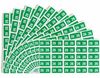 A Picture of product SMD-67926 Smead ETS Color-Coded Laminated Adhesive Year Labels 2026. 1/2 X 1 in. Green. 10 sheets/pack, 25 labels/sheet, 250 labels/pack.