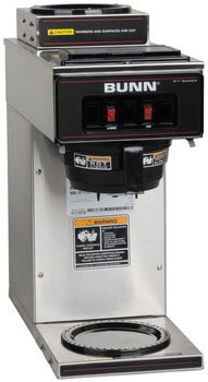 BUNN® VP17-2 Compact Two Burner Pourover Coffee Brewer,  Stainless Steel, Black