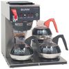 A Picture of product BUN-CWTF153LP BUNN® CWTF-3 Three Burner Automatic Coffee Brewer,  Stainless Steel, Black