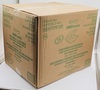 A Picture of product 217-103 Dart® Foam Hinged Lid Containers,  3-Comp, 9.3 x 9 1/2 x 3, White, 100/Bag, 2 Bag/Carton