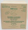 A Picture of product 217-131 Dart® Foam Hinged Lid Containers,  3-Comp, 9 x 9 2/5 x 3, White, 100/Bag, 2 Bag/Carton