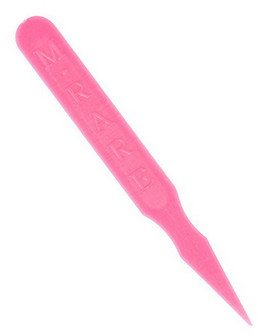 AmerCareRoyal Plastic 'Medium-Rare' Steak Markers. Pink. 5000/case.