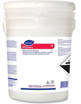 Diversey™ Suma Nova L6 Automatic Dishwashing Detergent, Characteristic Scent, 5 Gallon Pail