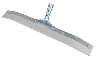 Rubber Curved Squeegee Blade with Rugged Galvanized Steel Frame. 24 in.