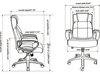 A Picture of product LLR-41844 Lorell High-Back Bonded Leather Adjustable Executive Chair. Black.