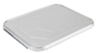 A Picture of product CRY-FLHSD100 CrystalWare Half Size Aluminum Foil Steam Table Pan Lids. 9 X 13 in. 100/case