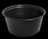 A Picture of product CRY-PC325B25100 CrystalWare Polypropylene Portion Cups. 3.25 oz. Black. 100 cups/bag, 25 bags/case.