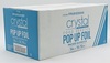 A Picture of product CRY-FPU9103000 CrystalWare Pop-Up Foil Interfold Sheets. 9 X 10 ¾ in. 500/box, 6 boxes/case.