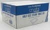 A Picture of product CRY-FLHSD100 CrystalWare Half Size Aluminum Foil Steam Table Pan Lids. 9 X 13 in. 100/case