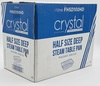 A Picture of product CRY-FHSD100HD CrystalWare Half Size Deep Aluminum Foil Steam Table Trays. 9 X 13 x 2.5 in. 100/case.