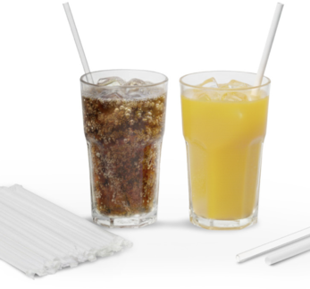 CrystalWare Sip N Joy Wrapped Giant Straws. 10.25 in. Clear. 300 straws/box, 4 boxes/case.