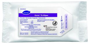Oxivir® Tb Wipes, 10ea, 120/CT - *Virucidal • Bactericidal • Fungicidal • Tuberculocidal