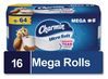 A Picture of product PGC-19266 Charmin® Ultra Soft Septic Safe Bathroom Tissue Mega Rolls. 2-ply. White. 208 sheets/roll, 16 rolls/carton.