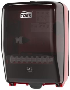 Tork Wall-Mounted Paper Towel Dispenser Washstation Black/Red W6