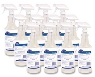 Diversey™ Virex TB Disinfectant Cleaner, Lemon Scent, Liquid, 32 oz Bottle, 12/Carton