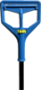 A Picture of product IMP-94 Hospeco Janitor Style Screw Clamp Mop Handle, Fiberglass, 64", Blue