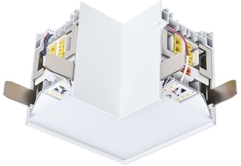 Satco Products Momentum LED Linear System L-Connector. White Finish.